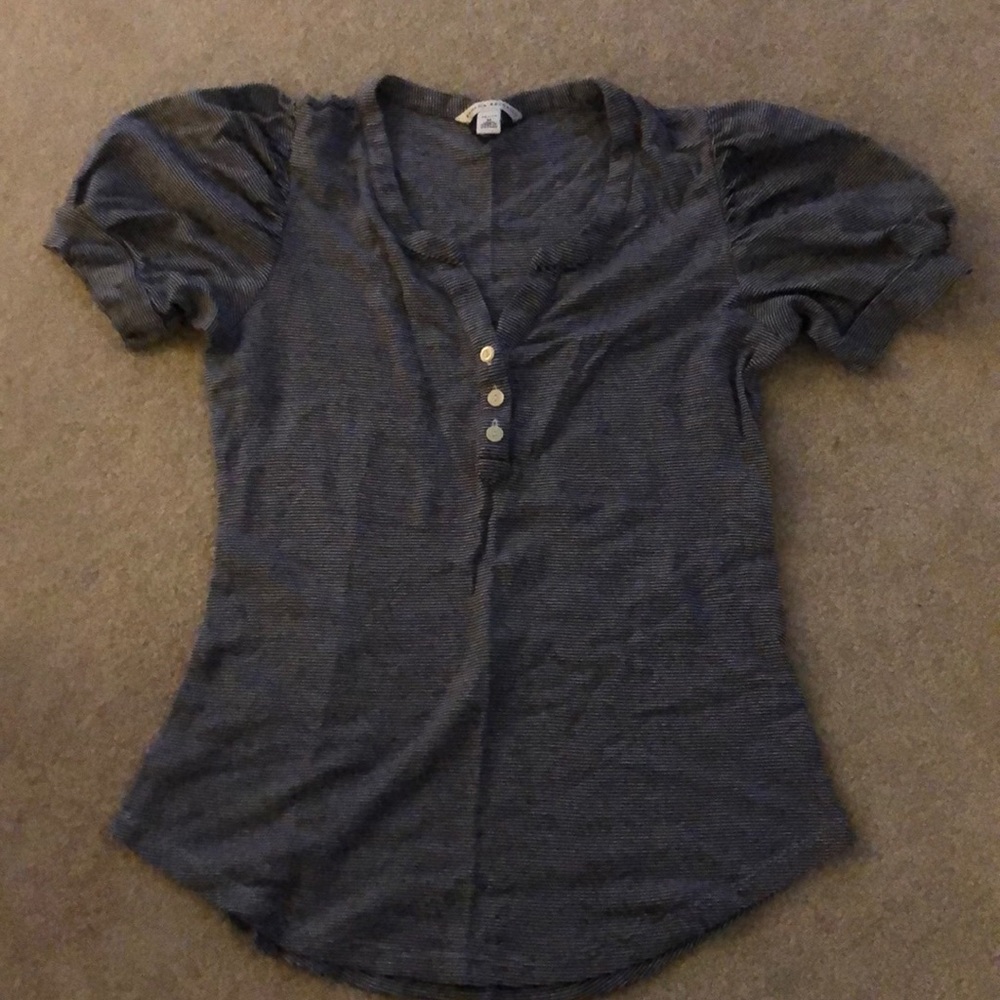 Navy and white striped t-shirt
